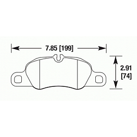 Hawk Performance Brake Pad - HB719B.668
