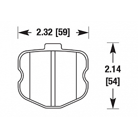 Hawk Performance Brake Pad - HB532B.570