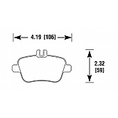 Hawk Performance Brake Pad - HB796Z.691