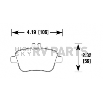 Hawk Performance Brake Pad - HB796Z.691