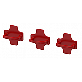 KargoMaster Storage Cabinet Equipment Hook U-Shaped Hook Red Set Of 3 - 42010
