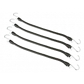 Highland Bungee Cord Solid EPDM  Rubber 15 Inch Set Of 4 - 1848000