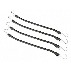 Highland Bungee Cord Solid EPDM  Rubber 15 Inch Set Of 4 - 1848000
