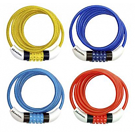 Master Lock Starter Sentry Cable Lock 1/4 Inch x 5 Feet Braided Steel - 8152D