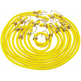 Performance Tool Bungee Cord Rubber Yellow 10 Pieces - 1455