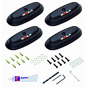 Rola Roof Rack Mounting Kit - Black Set Of 4 - 59753