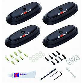 Rola Roof Rack Mounting Kit - Black Set Of 4 - 59753