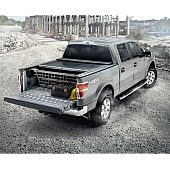 Roll-N-Lock Bed Cargo Divider Flip-Up Aluminum Black - CM262