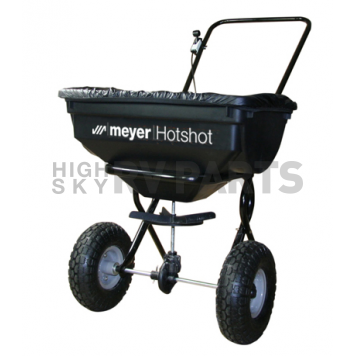 Meyer Products Salt Spreader 85 Pounds Capacity Up to 25 Foot Spread Pattern - 38115