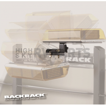BackRack Headache Rack Light Mount Black Rectangle - 91002RECF