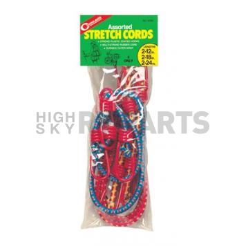 Coghlan's Bungee Cord Two 12 Inch Length/ Two 18 Inch Length/ Two 24 Inch Length Rubber - 9356