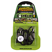 EasyKlip Bungee Cord Black Four 6 Inch Length - 49061SS