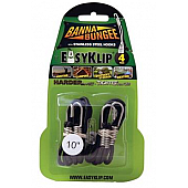 EasyKlip Bungee Cord Black Four 10 Inch Length - 49101SS