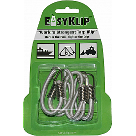 EasyKlip Bungee Cord White Four 10 Inch Length - 49102SS