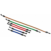 Highland Bungee Cord Nylon Coated Flat Rubber 15 Inch/ 20 Inch/ 30 Inch/ 45 Inch Set Of 6 - 1166500