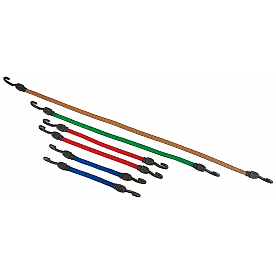 Highland Bungee Cord Nylon Coated Flat Rubber 15 Inch/ 20 Inch/ 30 Inch/ 45 Inch Set Of 6 - 1166500
