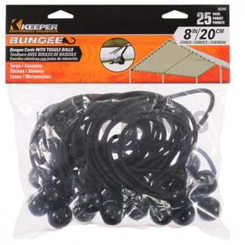 Keeper Corporation Bungee Cord 8 Inch Rubber - 06345-1