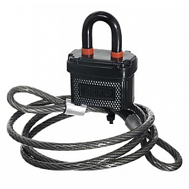 Keeper Corporation Cable Lock 1/4 Inch x 4 Feet Steel - 17525481