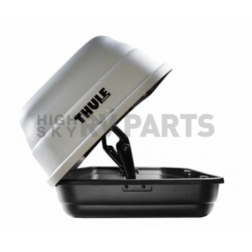 Thule Cargo Box Carrier 11 Cubic Feet Capacity Single Side Opening Black - 682-3