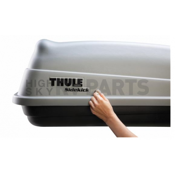 Thule Cargo Box Carrier 11 Cubic Feet Capacity Single Side Opening Black - 682-1
