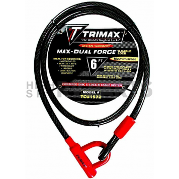 Trimax Locks Cable Lock 0.59 Inch x 72 Inch Steel - TCU1572-1