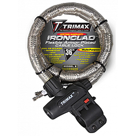 Trimax Locks Cable Lock 0.86 Inch x 36 Inch Stainless Steel - TG2236SX