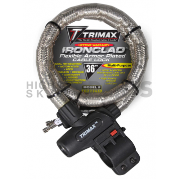 Trimax Locks Cable Lock 0.86 Inch x 36 Inch Stainless Steel - TG2236SX