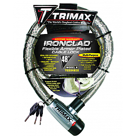 Trimax Locks Cable Lock 1.023 Inch x 48 Inch Stainless Steel - TG3048SX