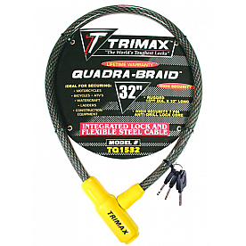 Trimax Locks Cable Lock 0.59 Inch x 32 Inch Steel - TQ1532
