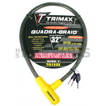 Trimax Locks Cable Lock 0.59 Inch x 32 Inch Steel - TQ1532