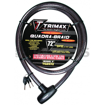 Trimax Locks Cable Lock 0.78 Inch x 72 Inch Steel - TQ2072