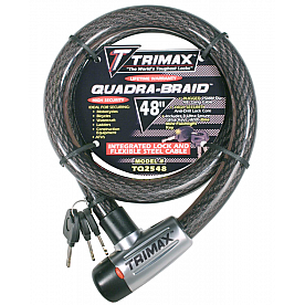 Trimax Locks Cable Lock 0.98 Inch x 48 Inch Steel - TQ2548