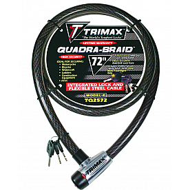 Trimax Locks Cable Lock 0.98 Inch x 72 Inch Steel - TQ2572