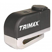 Trimax Locks Motorcycle Lock Black And Silver Disc Rotor - TAL7PB