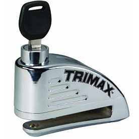 Trimax Locks Motorcycle Lock Black And Silver Disc Rotor - TAL88