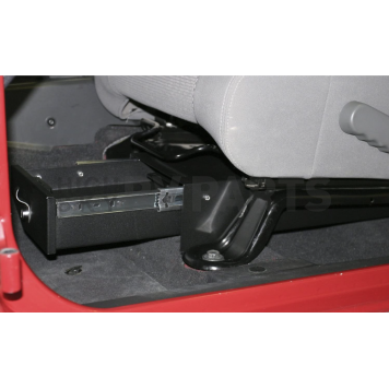 Tuffy Security Cargo Organizer Under Driver Side Seat Black Steel - 24701-2