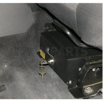 Tuffy Security Cargo Organizer Under Driver Side Seat Black Steel - 24801-2