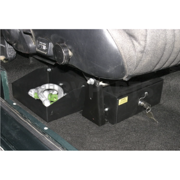 Tuffy Security Cargo Organizer Under Passenger Side Seat Black Steel - 25601-2