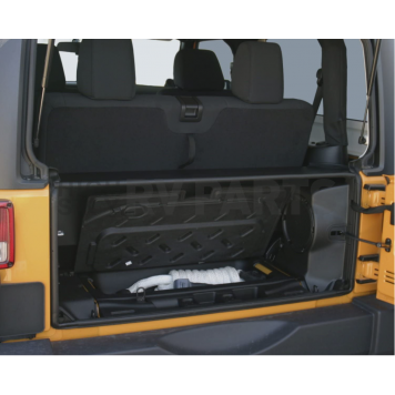 Tuffy Security Cargo Organizer Rear Seat Black Steel - 28201-2