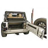 Tuffy Security Cargo Organizer Rear Seat Black Steel - 32601