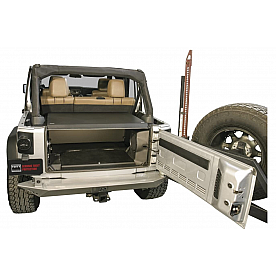 Tuffy Security Cargo Organizer Rear Seat Black Steel - 32601