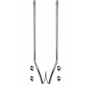 Bores Bumper Guide With LED Amber Marker/ Turn Signal Indicator Tip Set Of 2 - 848212