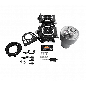 FiTech Go EFI 2x4 Dual-Quad 625 HP Self-Tuning Fuel Injection Systems with Fuel Command Center - 32062
