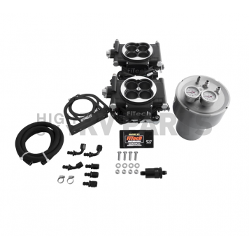 FiTech Go EFI 2x4 Dual-Quad 625 HP Self-Tuning Fuel Injection Systems with Fuel Command Center - 32062
