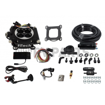 FiTech Go EFI 4 600HP Matte Black EFI System With Inline Fuel Delivery Master Kit - 31002