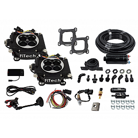 FiTech Master Kit Go EFI 2×4 Matte Black + In-line Fuel Pump - 31062