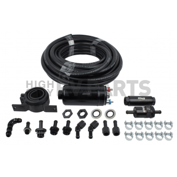 FiTech Master Kit Go EFI 2×4 Matte Black + In-line Fuel Pump - 31062-1