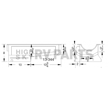 Canton Racing Drag Race Power Oil Pan - 13-344BLK-1