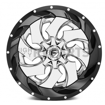 Fuel Off Road Wheel Cleaver D240 - 20 x 9 Silver Center With Black Lip - D24020909850-2