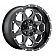 Fuel Off Road Wheel Boost D534 - 18 x 9 Black With Natural Accents - D53418909850
